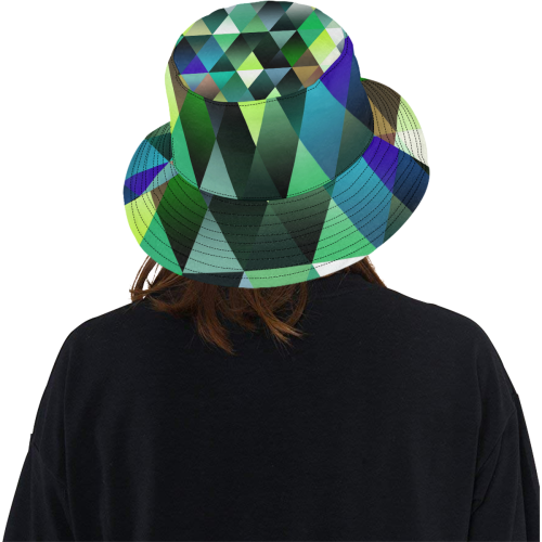Dark Mosaic Shine 3 All Over Print Bucket Hat