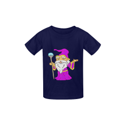 Wizard Gnome Royal Blue Kid's  Classic T-shirt (Model T22)