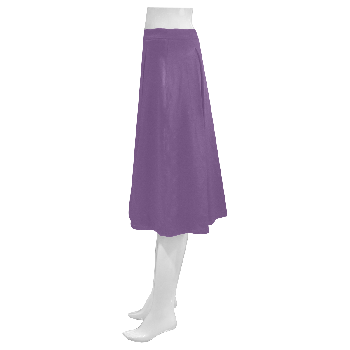 color purple 3515U Mnemosyne Women's Crepe Skirt (Model D16)