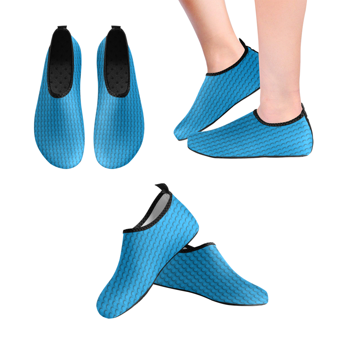 PLASTIC Women's Slip-On Water Shoes (Model 056)