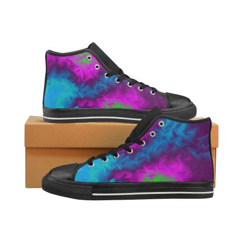 Stormy Men’s Classic High Top Canvas Shoes (Model 017)