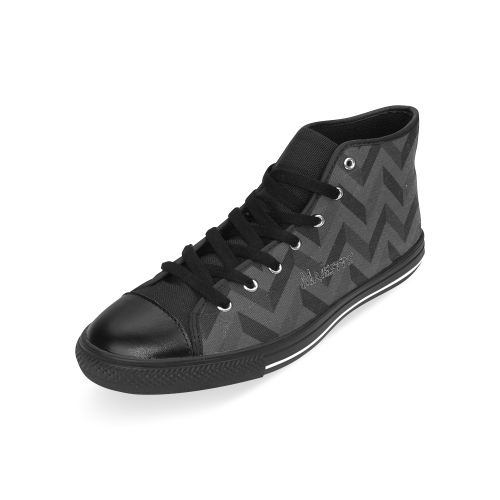 Chaussures Majesty's Dark Slalom Men’s Classic High Top Canvas Shoes /Large Size (Model 017)