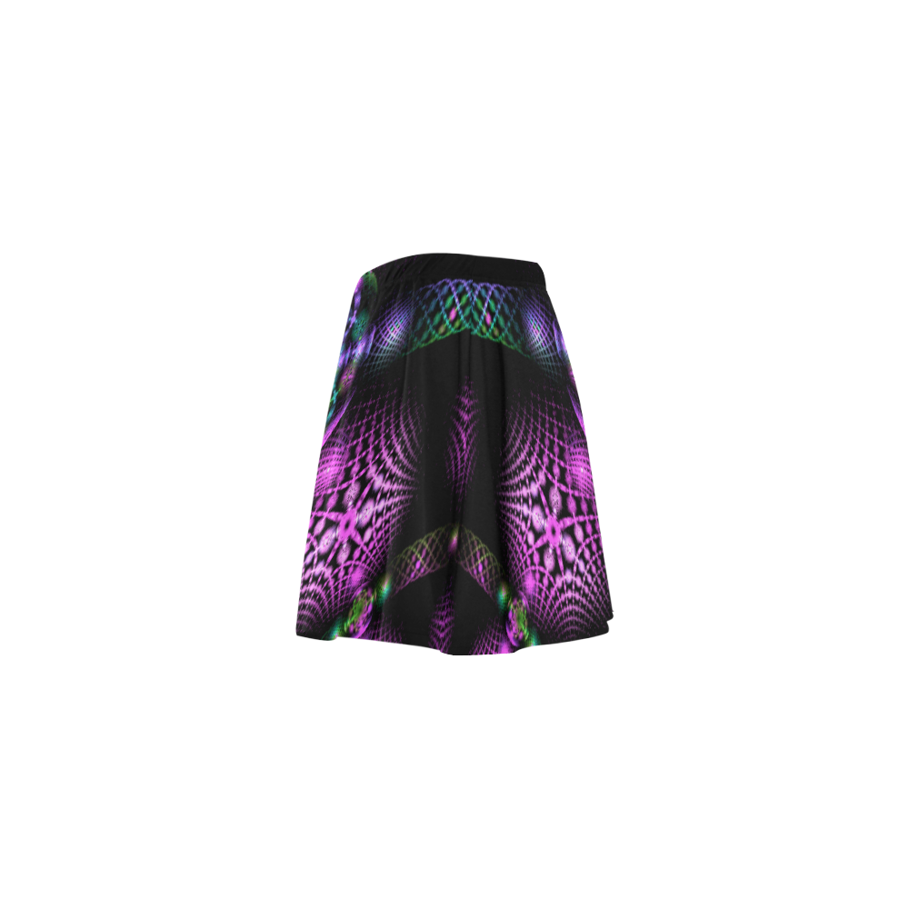 purpleChristmas Mini Skating Skirt (Model D36)