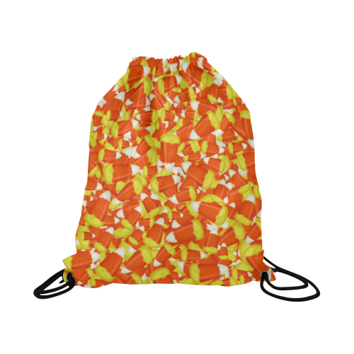 Halloween Candy Corn Large Drawstring Bag Model 1604 (Twin Sides)  16.5"(W) * 19.3"(H)