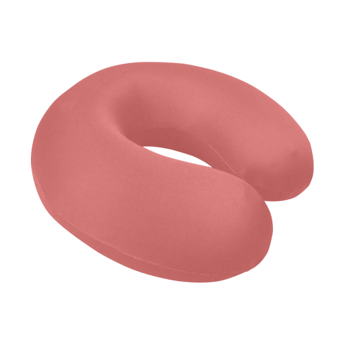 color indian red U-Shape Travel Pillow