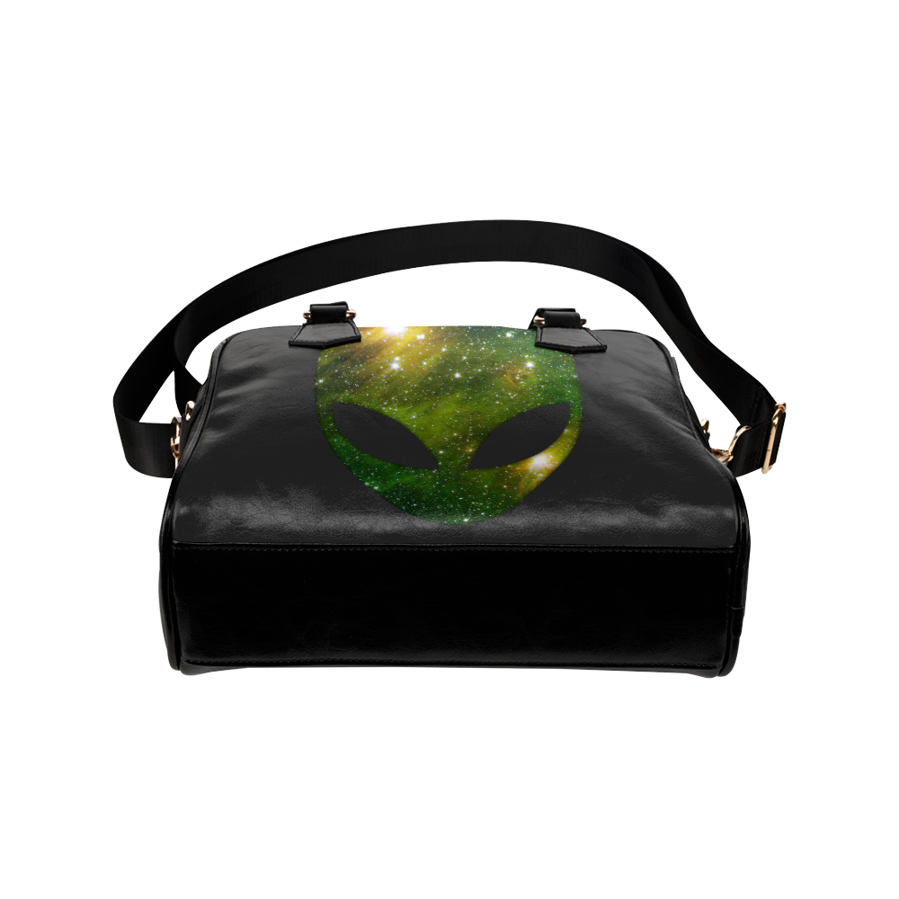 Cosmic Alien - Galaxy - Stars Shoulder Handbag (Model 1634)