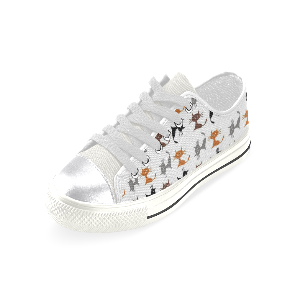 cat lover3 Women's Classic Canvas Shoes (Model 018)