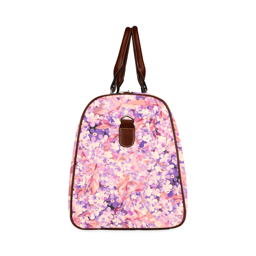 flower pattern Waterproof Travel Bag/Small (Model 1639)