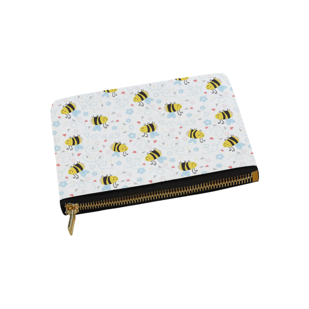 Cute Bee Pattern Carry-All Pouch 9.5''x6''