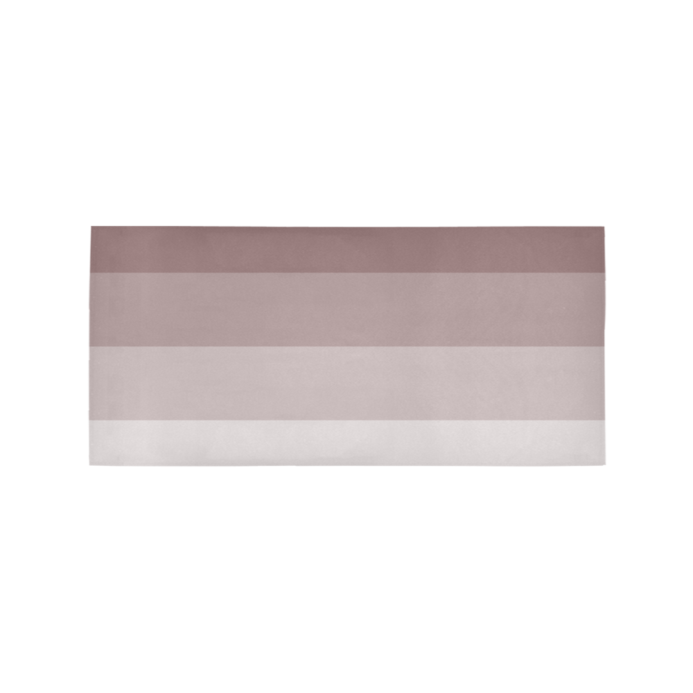 Grey multicolored stripes Area Rug 7'x3'3''