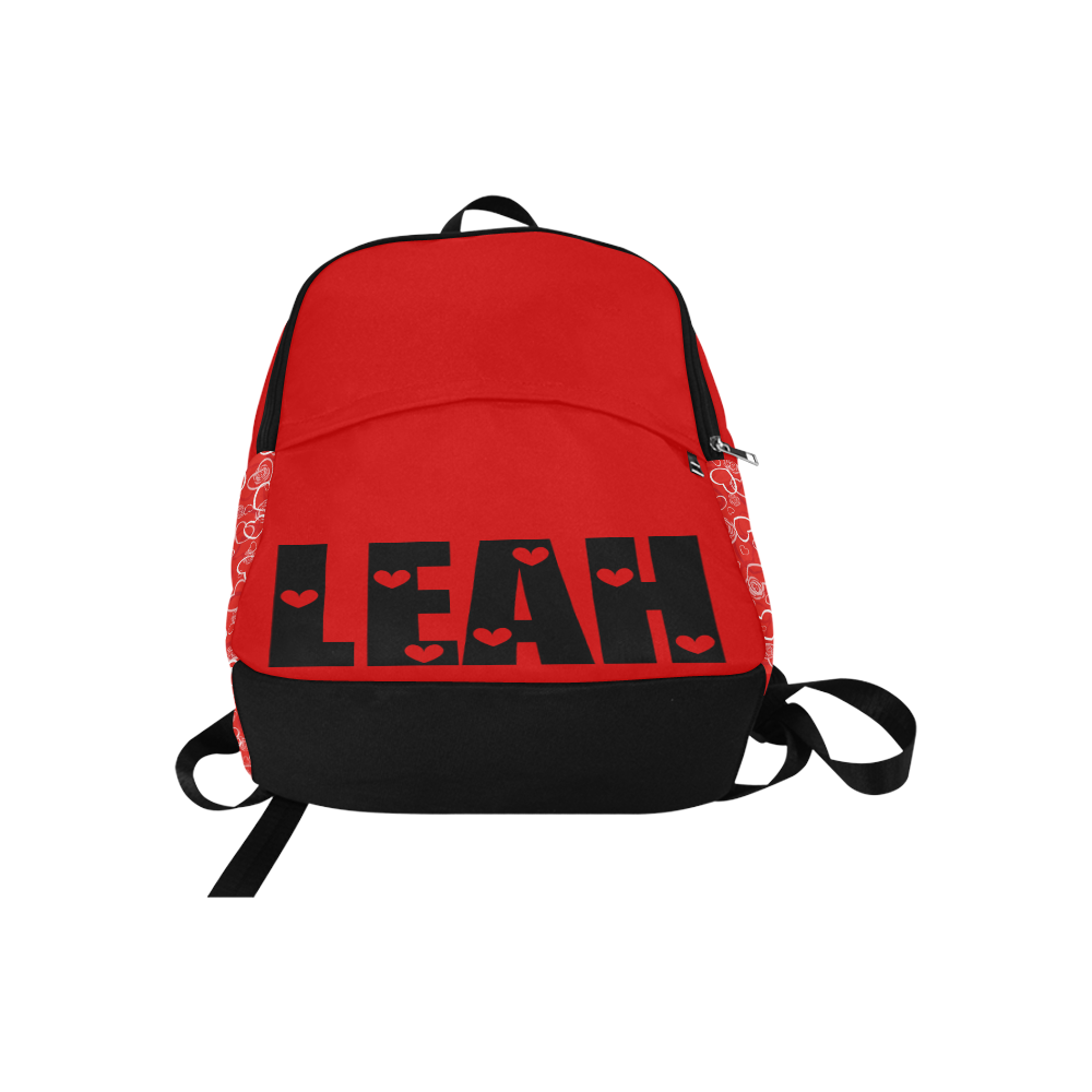 Leah heart background vector Fabric Backpack for Adult (Model 1659)