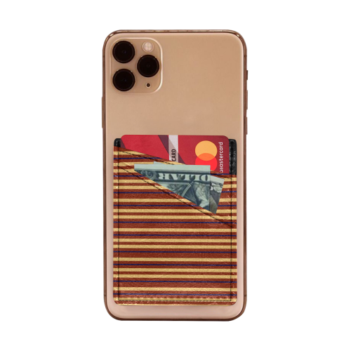 Retro 70s design Cell Phone Card Holder