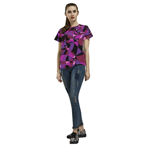 Abstract Design #6 All Over Print T-Shirt for Women (USA Size) (Model T40)