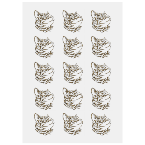 The Golden Cat Personalized Temporary Tattoo (15 Pieces)