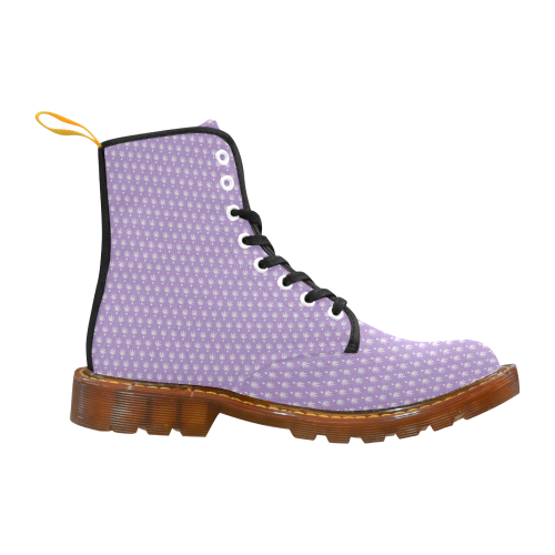 Dotted Purple Cannabis by Jera Nour Martin Boots For Women Model 1203H