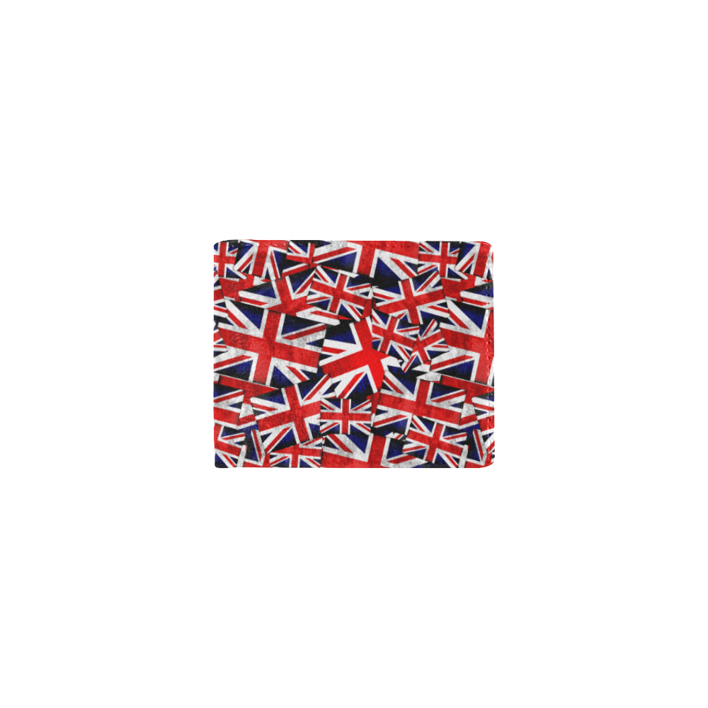 Union Jack British UK Flag Mini Bifold Wallet (Model 1674)
