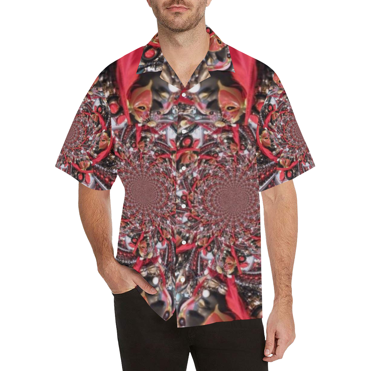 BA ART DECO Hawaiian Shirt (Model T58)