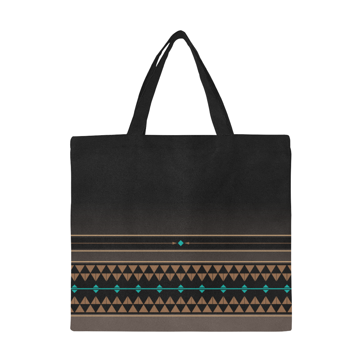 The Gathering Black All Over Print Canvas Tote Bag/Large (Model 1699)