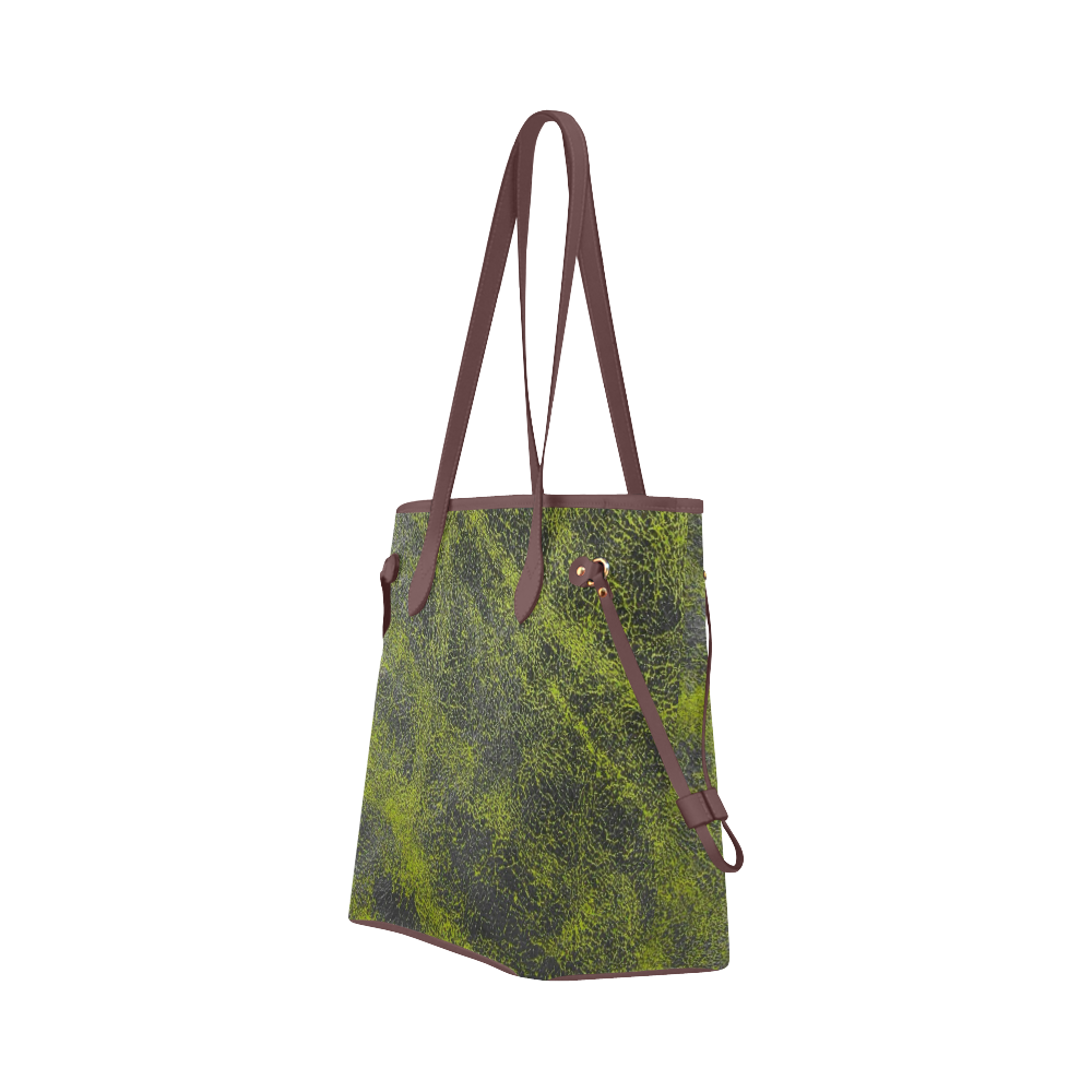 CRACKED LEATHER 2A Clover Canvas Tote Bag (Model 1661)