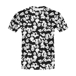 Panda Pattern All Over Print T-Shirt for Men (USA Size) (Model T40)