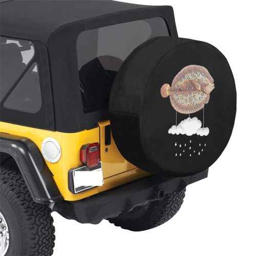 The Cloud Fish Surreal 34 Inch Spare Tire Cover
