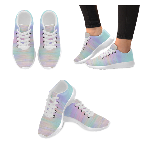 noisy gradient 1 pastel by JamColors Women's Running Shoes/Large Size (Model 020)