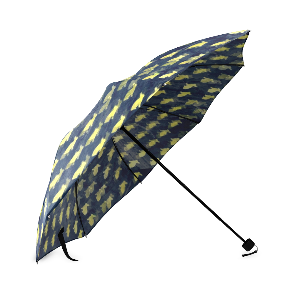 Bunny Pattern by K.Merske Foldable Umbrella (Model U01)
