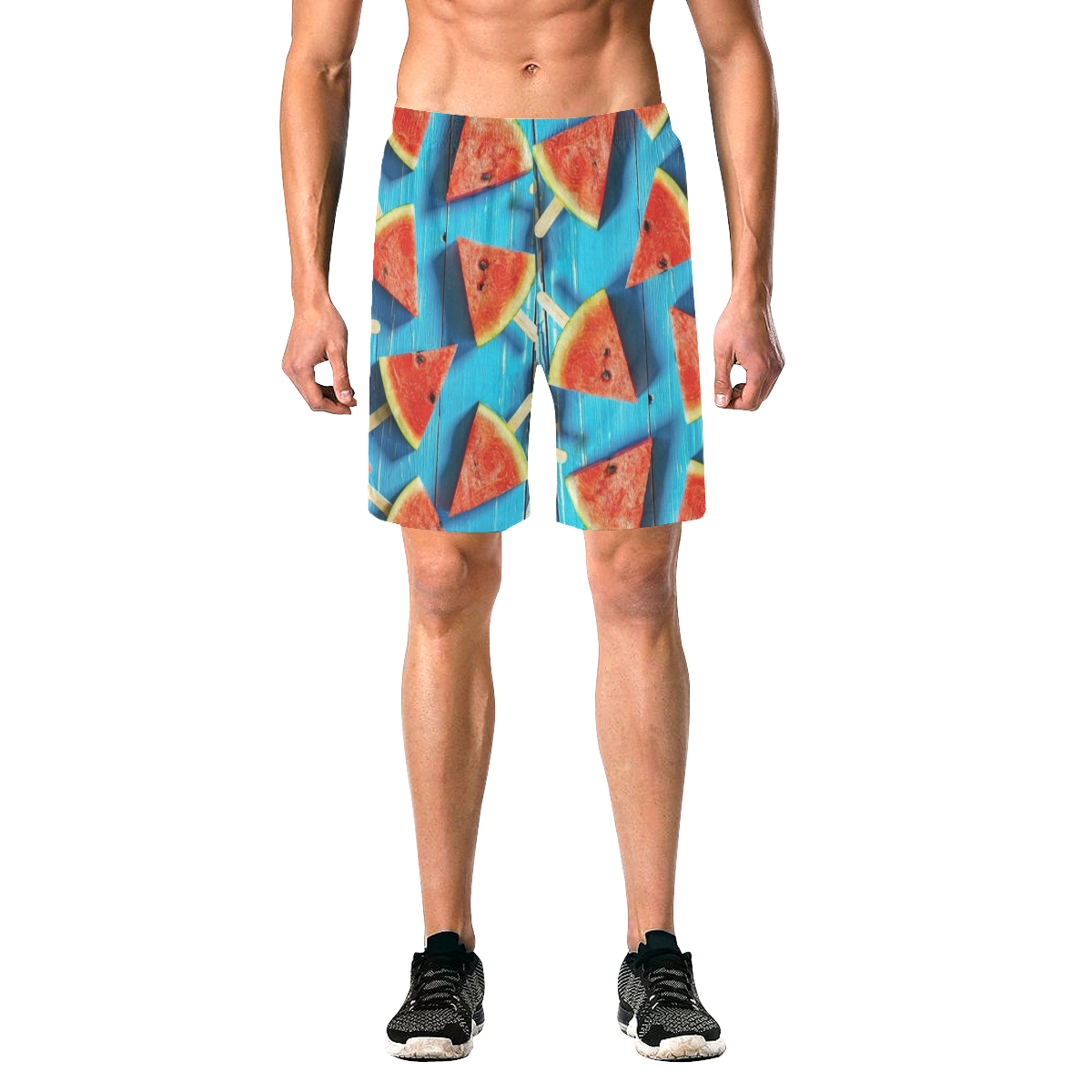 melon pop Men's All Over Print Elastic Beach Shorts (Model L20)