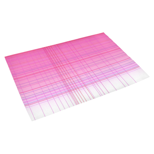 Design ethnic blocks, pink Azalea Doormat 30" x 18" (Sponge Material)