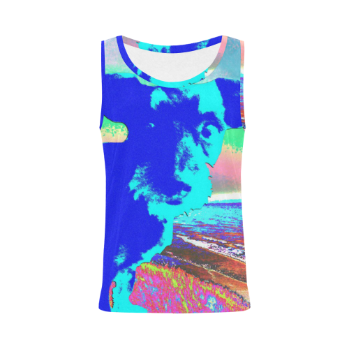 Puppy Pop All Over Print Tank Top for Women (Model T43)