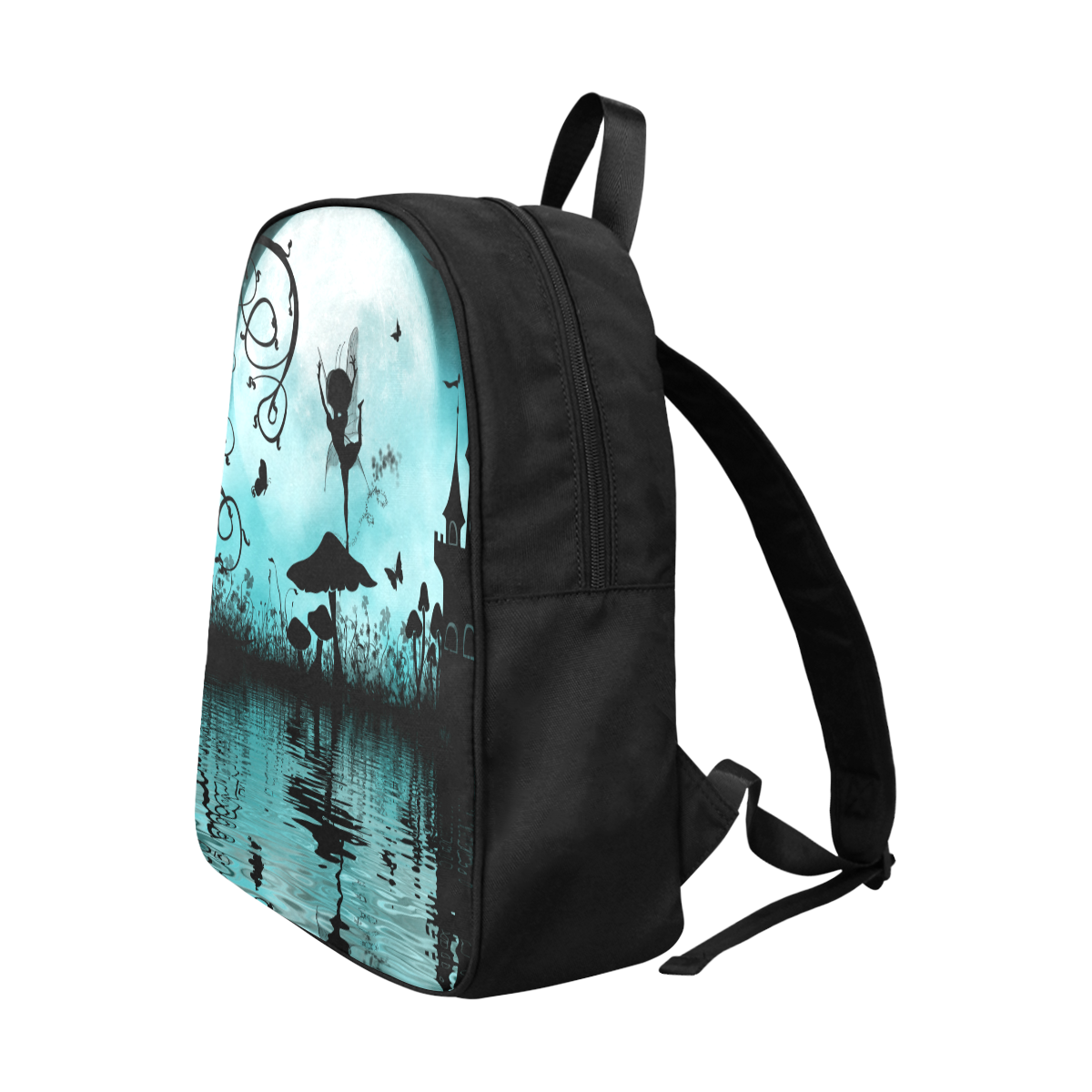 Dancing in the night Fabric School Backpack (Model 1682) (Large)