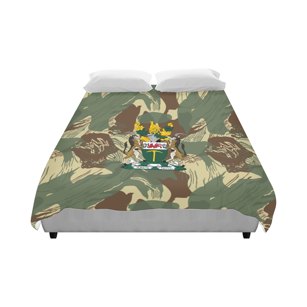 Rhodesian Brushstrokes Camouflage V2 Duvet Cover 86"x70" ( All-over-print)