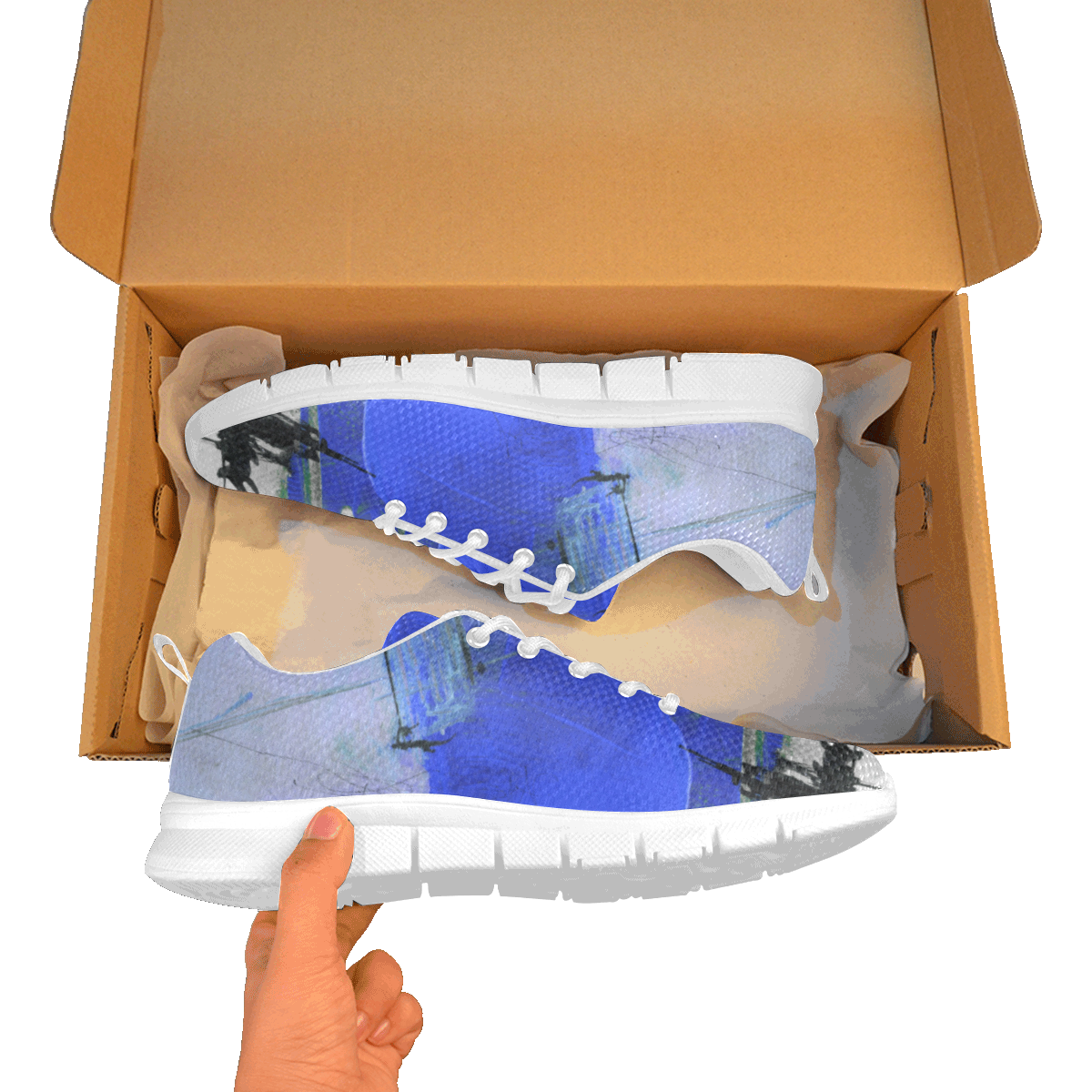 Lua Blue Women's Breathable Running Shoes (Model 055)