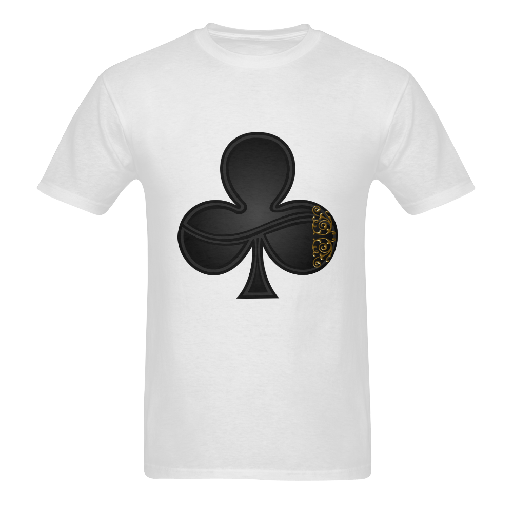 Club Las Vegas Symbol Playing Card Shape Men's T-shirt in USA Size (Front Printing Only) (Model T02)