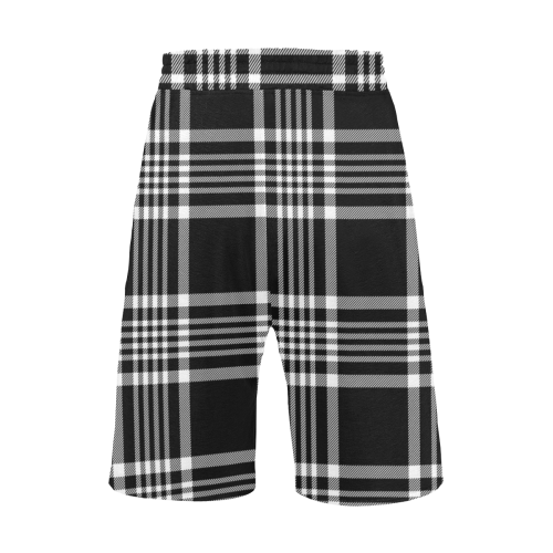 stripe bw Men's All Over Print Casual Shorts (Model L23)