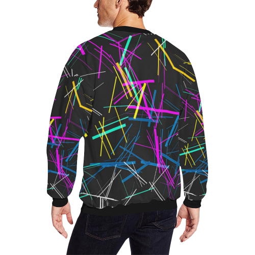 New Pattern factory 1A by JamColors All Over Print Crewneck Sweatshirt for Men/Large (Model H18)