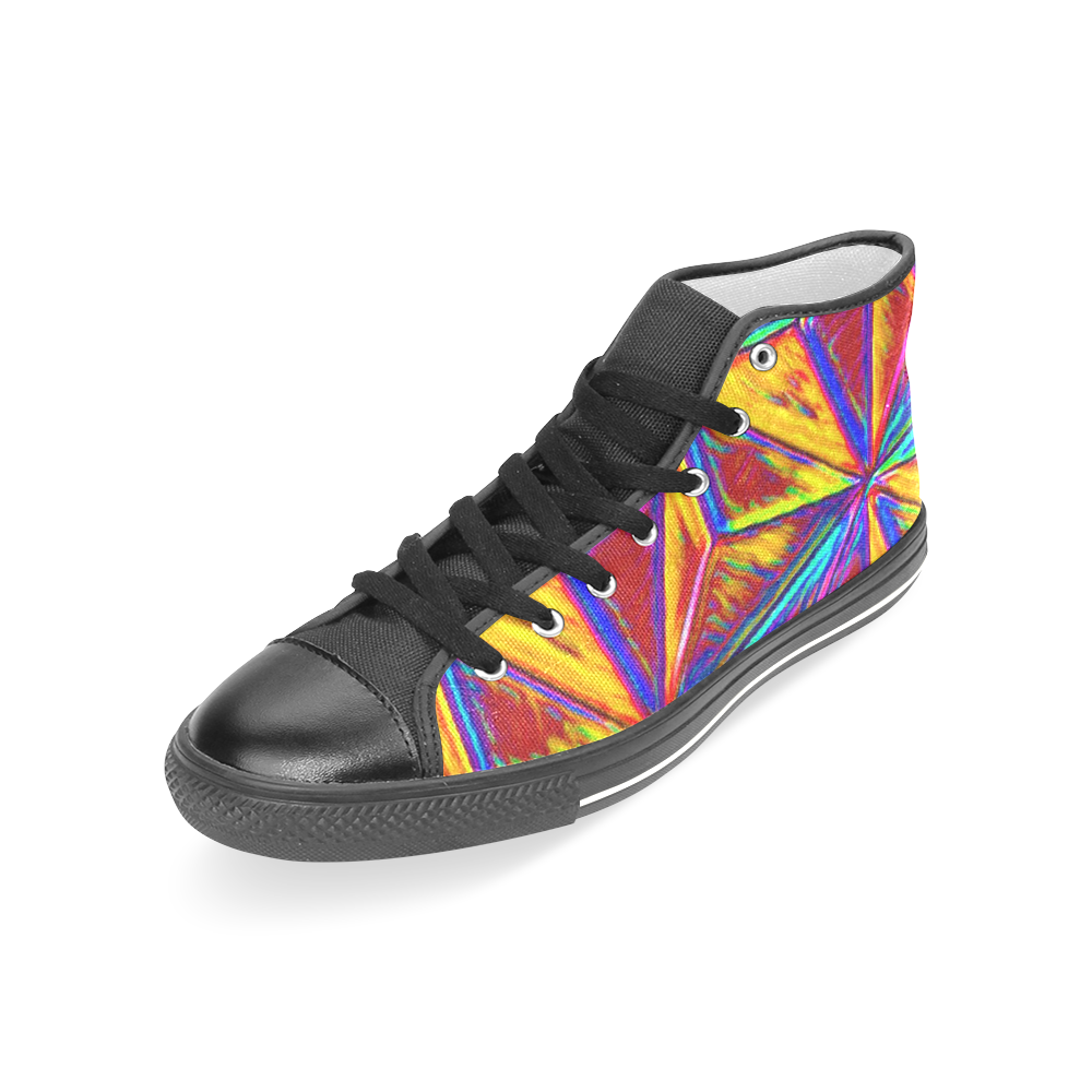 Vivid Life  by JamColors Women's Classic High Top Canvas Shoes (Model 017)