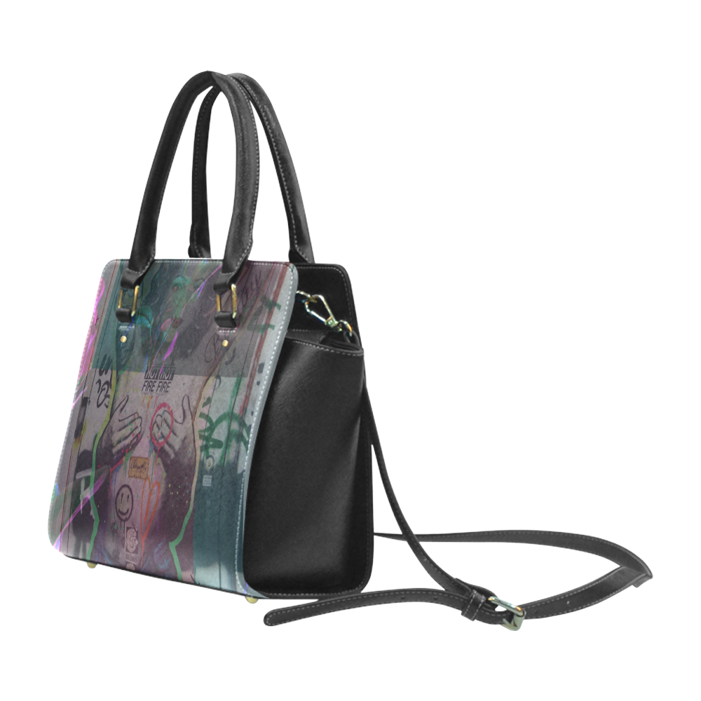 graffiti body graphic Classic Shoulder Handbag (Model 1653)