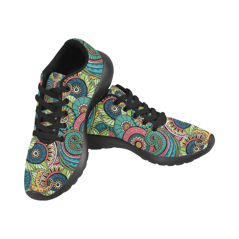 Mandala Pattern Men’s Running Shoes (Model 020)