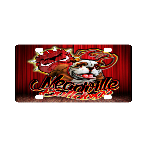 Meadville Bulldogs - Curtain Classic License Plate