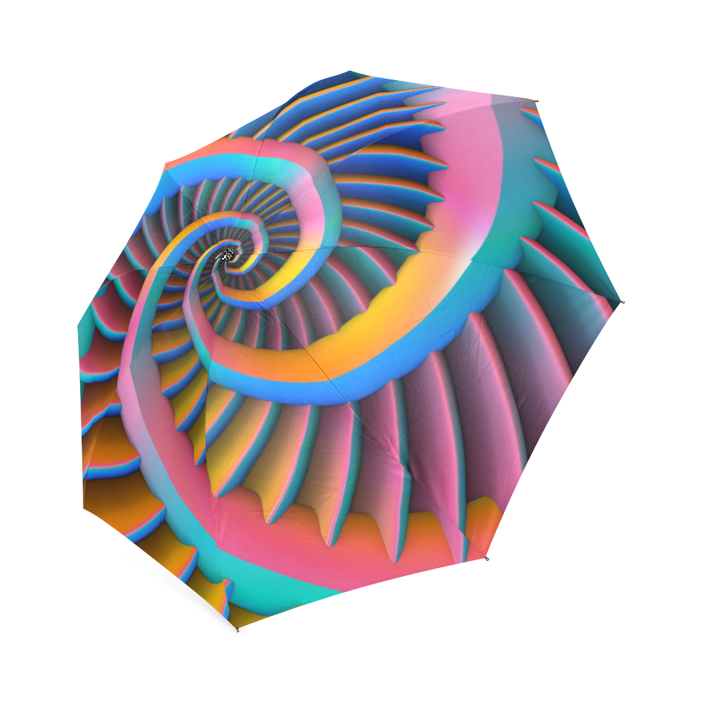 Opposing Spirals Foldable Umbrella (Model U01)
