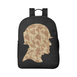 Desert Camouflage  Soldier Popular Fabric Backpack (Model 1683)