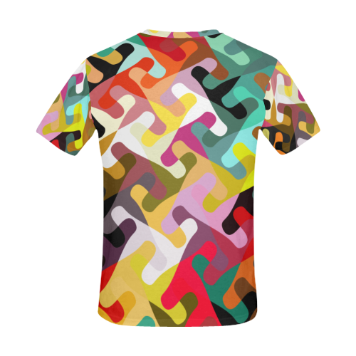 Colorful shapes All Over Print T-Shirt for Men (USA Size) (Model T40)