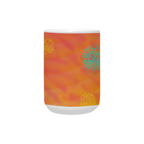 Ripple Peach Custom Ceramic Mug (15OZ)