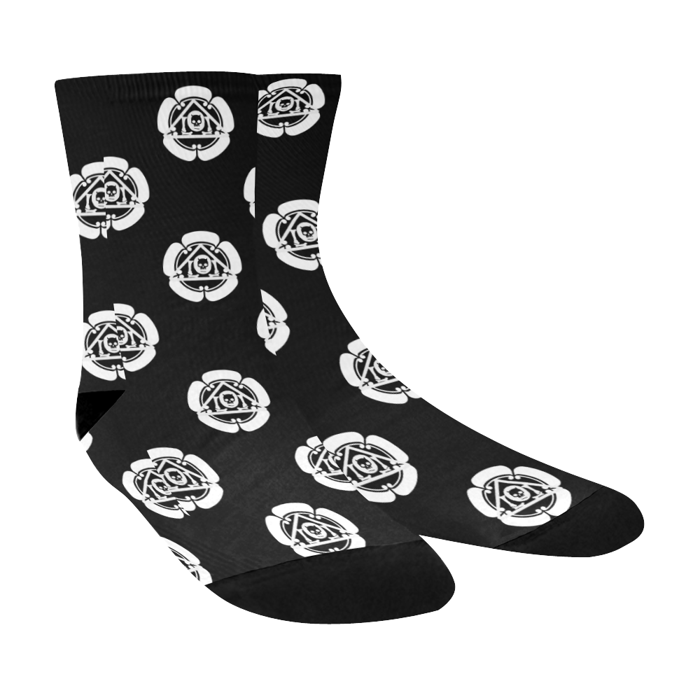 Kamon Pattern Crew Socks