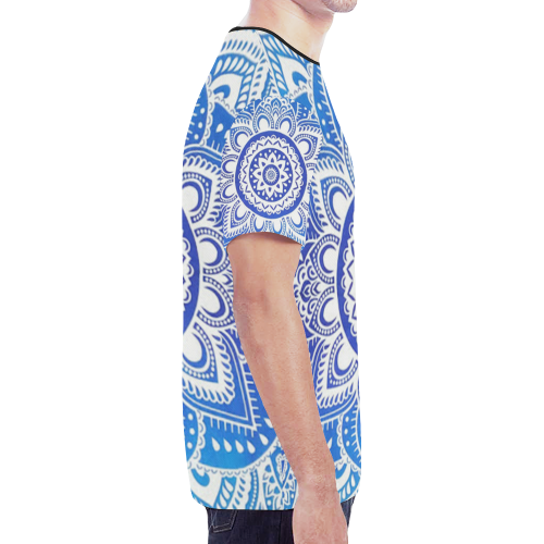 MANDALA LOTUS FLOWER New All Over Print T-shirt for Men (Model T45)