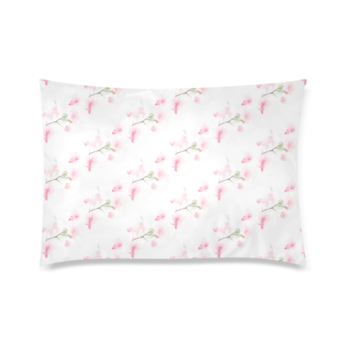 Pattern Orchidées Custom Zippered Pillow Case 20"x30" (one side)