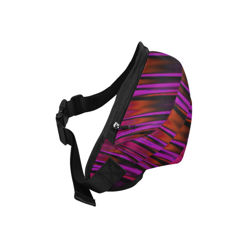Sunset Waterfall Reflections Abstract Fractal Fanny Pack/Large (Model 1676)