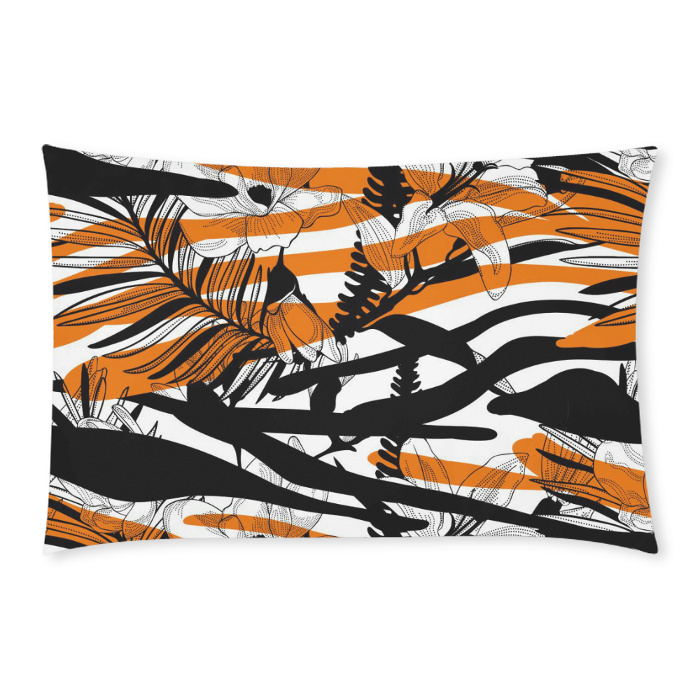 Floral Tiger Print 3-Piece Bedding Set