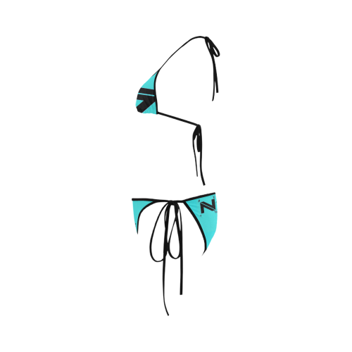 NUMBERS Collection LOGO New Green/Black Custom Bikini Swimsuit